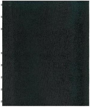 Blueline AF1115081 - MiracleBind Notebook, College/Margin, 11 x 9-1/16, White, 75 Sheets, Black Cover