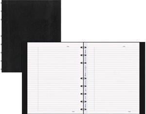 Blueline AF9150.81 MiracleBind Notebook, 1 Subject, Medium/College Rule, Black Cover, 9.25 x 7.25, 75 Sheets