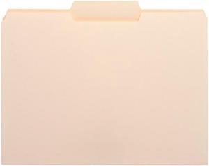 Business Source 16491 Top Tab File Folder - 8.50" Width x 11" Length Sheet Size - 0.75" Expansion - 1/3 Tab Cut - Center Tab Location - Manila - 100 / Box, 1 Box
