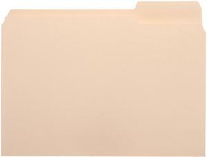 Business Source 16492 Top Tab File Folder - 8.50" Width x 11" Length Sheet Size - 0.75" Expansion - 1/3 Tab Cut - Right Tab Location  - Manila - 100 / Box, 1 Box