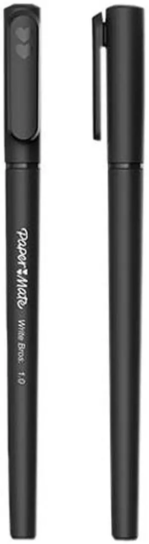 Paper Mate 2096479 Write Bros. Stick Ballpoint Pen, Medium 1 mm, Black Ink/Barrel, 120/Pack