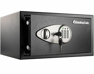 Sentry Safe X105P Security Safe - 0.98 ft - Digital, Programmable, Electronic Lock - 2 Live-locking Bolt(s) - Pry Resistant, Theft Resistant, Scratch Resistant, Damage Resistant - X105P Sentry Safe X105P Security Safe - 0.98 ft - Digital, Programmable, Electronic Lock - 2 Live-locking Bolt(s) - Pry Resistant, Theft Resistant, Scratch Resistant, Damage Resistant - X105P