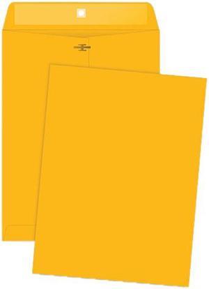 Business Source 04424 Rugged Kraft Clasp Envelope, 32lb, 9 x 12, Brown Kraft, Sold 100/Box