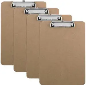 Business Source 16508BX Flat Clip Hardboard Clipboard