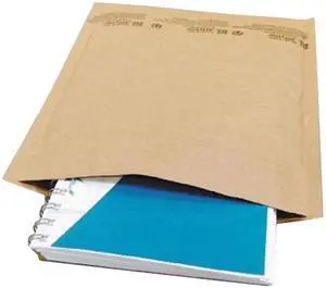 Universal UNV62163 Natural Self-Seal Cushioned Mailer, #2, Barrier Bubble Lining, Self-Adhesive Closure, 100/Carton