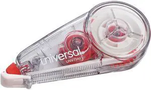 Universal UNV75611 Correction Tape, Mini Economy, Non-Refillable, 0.25" x 275", 10/Pack