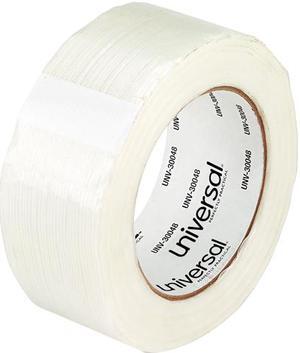 Universal UNV30048 120# Utility Grade Filament Tape, 3" Core, 2" x 60 yds, Clear Universal UNV30048 120# Utility Grade Filament Tape, 3" Core, 2" x 60 yds, Clear
