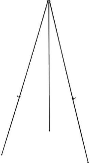 Universal UNV43029 Instant Setup Foldaway Easel, Adjusts 15" to 61" High, Steel, Black