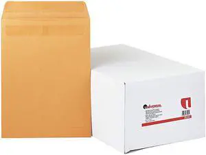 Universal UNV35291 Self-Stick Open-End Catalog Envelope, #12 1/2, Square Flap, Self-Adhesive Closure