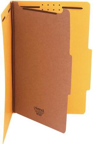 Universal UNV10214 Bright Colored Pressboard Classification Folders, 1 Divider, Legal Size