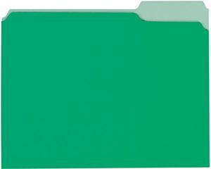 Universal UNV12302 Interior File Folders, 1/3-Cut Tabs, Letter Size