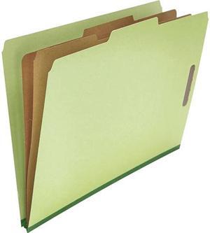 Universal UNV10281 Six--Section Pressboard Classification Folders, 2 Dividers, Legal Size
