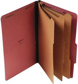 Universal UNV10295 Eight-Section Pressboard Classification Folders, 3 Dividers, Legal Size