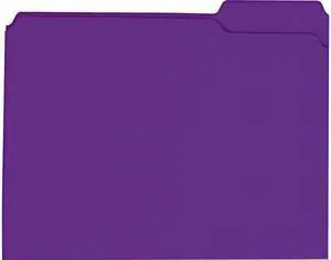 Universal UNV16165 Reinforced Top-Tab File Folders, 1/3-Cut Tabs, Letter Size