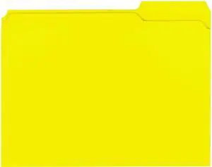 Universal UNV16164 Reinforced Top-Tab File Folders, 1/3-Cut Tabs, Letter Size