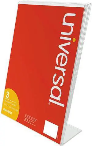 Universal UNV76852 Clear L-Style Freestanding Frame