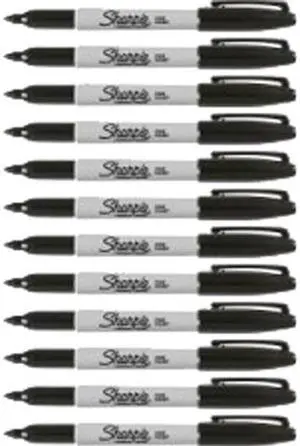 Sharpie 30051DZ Pen-style Permanent Marker - Black