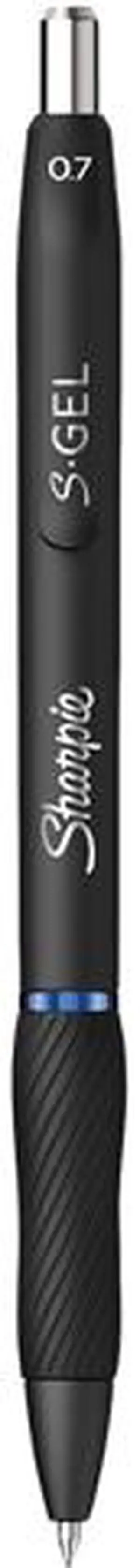 Sanford 2096176 S-Gel Retractable Gel Pen, Medium 0.7 mm, Blue Ink, Black Barrel, 36/Pack