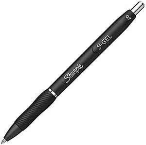 Sanford 2096193 Sharpie S-Gel Retractable Gel Pen, Medium 0.7 mm, Black Ink, Black Barrel, 36/Pack
