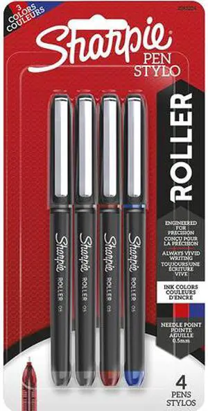 Sanford 2093224 Sharpie 0.5 mm Rollerball Pen, Assorted, 4 / Pack