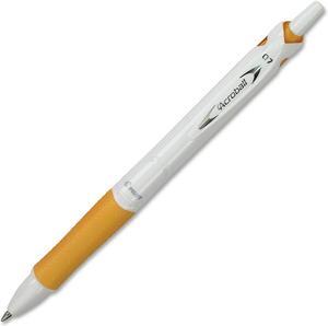 Pilot 31861 Acroball Ballpoint Pen, Fine Pen Point Type - 0.7 mm Pen Point Size - Refillable - Black - White - 5/Pack
