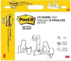 Post-it 577SS Self Stick Easel Pads, 15 x 18, White, 20 Sheets/Pad, 2 Pads/Pack