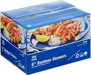 Royal Paper RPP R806 Bamboo Skewers 6" Natural Royal Paper RPP R806 Bamboo Skewers 6" Natural