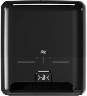 Tork 5511282 Elevation Matic Hand Towel Dispenser with Intuition Sensor, 8" x 14.5" x 13", Black