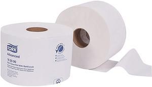 Tork 162090 Advanced Bath Tissue Roll with OptiCore, Septic Safe, 2-Ply, White, 865 Sheets / Roll, 36 / Carton