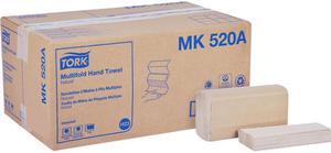Tork MK520A Multifold Hand Towel, 9.13" x 9.5", Natural, 250/Pack, 16 Packs/Carton