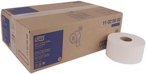 Tork 11020602 Advanced Soft Mini Jumbo Bath Tissue Roll, 2-Ply, 750.71 ft.