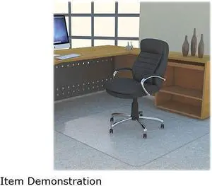 Lorell Polycarbonate Rectangular Studded Chair Mat
Carpeted Floor - 53" Length x 45" Width - Polycarbonate - Clear