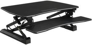 Lorell LLR99553 V2 Adjustable Desk Riser - Black