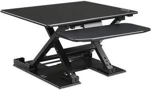 Lorell LLR99552 Electric Desk Riser - Black