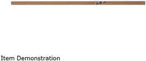 Lorell 49535BD Strip Bulletin Bar - 48" Width - Cork Surface - Self-healing, Fade Resistant, Self-seali