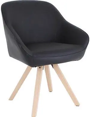 Lorell 68564 Natural Wood Legs Modern Guest Chair