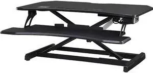 Lorell 99530 Electric Desk Riser With Wireless Device Charging