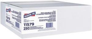 Genuine Joe 11579CT Freezer Storage Bags, 1 gal - 2.70 mil (69 Micron) Thickness - Clear - 1500 / Carton - 1500 Per Carton - Beef, Poultry, Vegetables, Seafood, Food