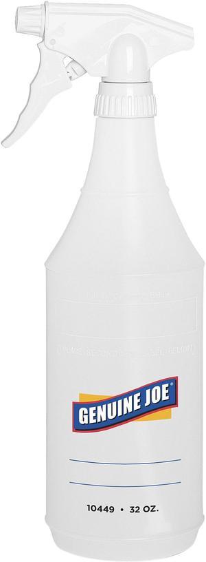 Genuine Joe 10449CT 32 oz. Trigger Spray Bottle, Suitable For Cleaning - Adjustable, Flexible - 48 / Carton