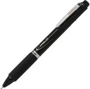 Pentel BLW355A EnerGel 2S Multi-Function, 2-Ink + Pencil, 0.5mm Fine Line, Black/Red Ink/0.5mm Pencil, Black Barrel