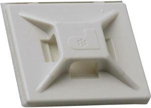 Panduit ABMM-A-C Cable Tie Mount, Adhesive, ABS (Acrylonitrile Butadiene Styrene), White