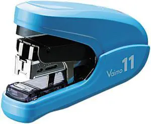 Max HD92320 Flat Clinch Light Effort Stapler, 35-Sheet Capacity, Blue