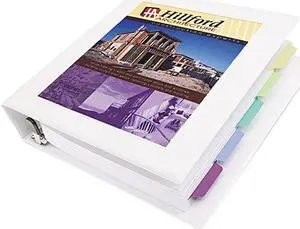 Avery Framed View Heavy-Duty Binder w/Locking 1-Touch EZD Rings 2" Cap White