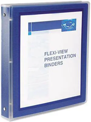 Avery Flexi-View Binder w/Round Rings 11 x 8 1/2 1 1/2" Cap Navy Blue 17638