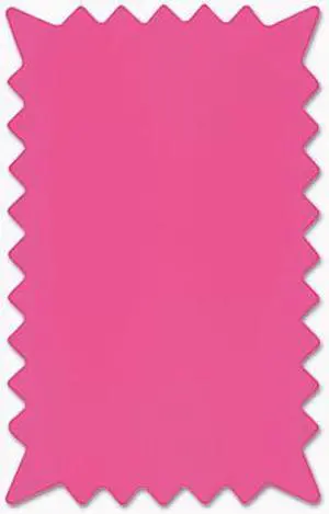 COSCO 090251 Die Cut Paper Signs,  6 3/8 x 10 1/8, Rectangle, Assorted Colors, Pack of 36 Ea