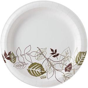 Dixie SXP9PATH Ultra Pathways Heavyweight Paper Plates, WiseSize, 8 1/2", 500/Carton