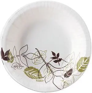 Dixie SXB12WS Ultra Pathways Heavyweight Paper Bowls, WiseSize, 12 oz, Green/Burgundy, 125 units a pack