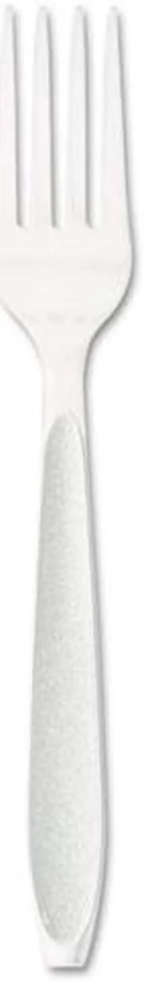 SOLO Cup Company HSWF-0007 Impress Heavyweight Full-Length Polystyrene Cutlery, Fork, White, 1000