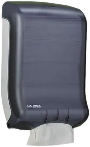 San Jamar T1700TBK Classic Large Cap. Ultrafold Towel Dispenser, 11 3/4 x 6 1/4 x 18, Black Pearl