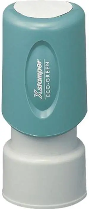 Xstamper 11363 Pre-Inked POSTED Stamp - 0.63" Impression Diameter - Red - Plastic Cap - Recycled - 1 Each